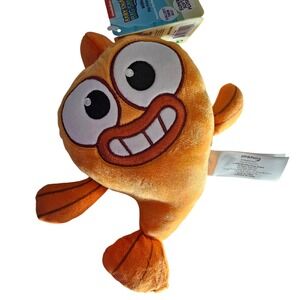Pinkfong Baby Sharks Big Show William 8 inch Fin Friend Plush WowWee Orange Fish